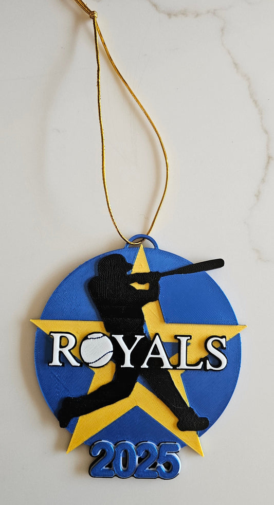 3D Print Royals Kc Baseball Kansas City Ornament