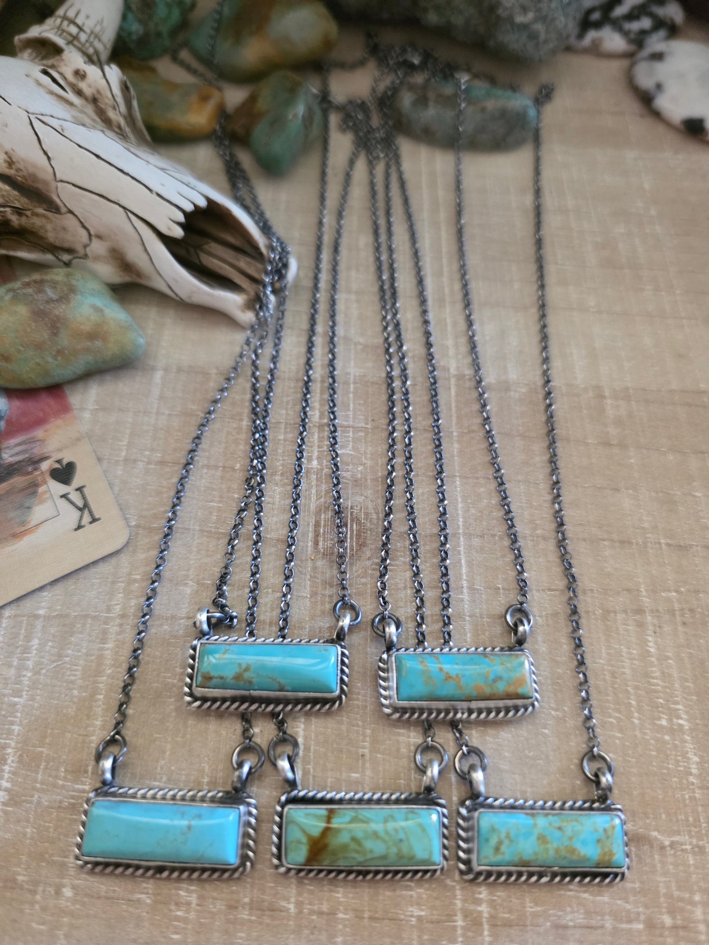 THE DIXON LITTLE TURQUOISE BAR NECKLACE