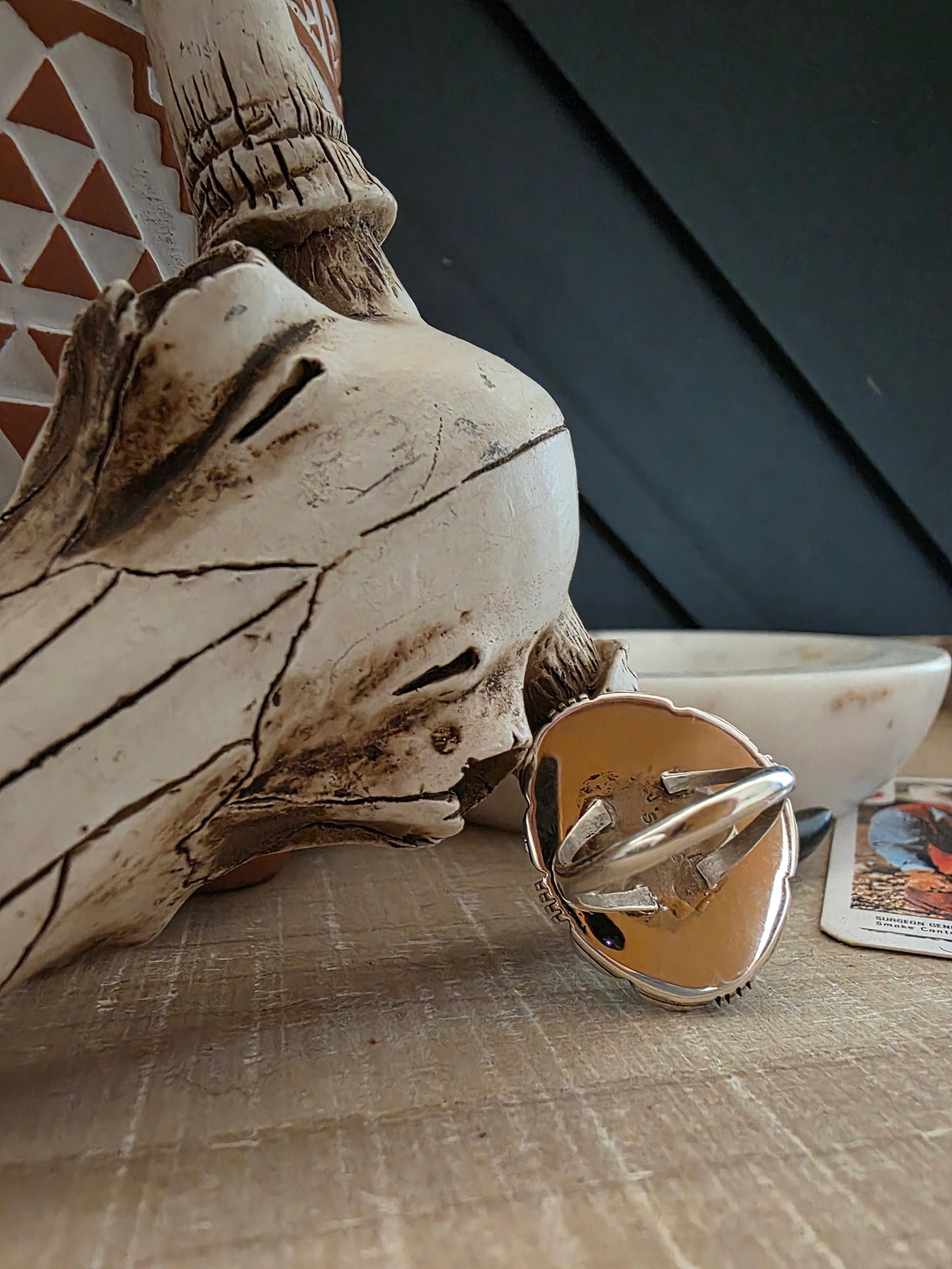 JUNIOR BEGAY KINGMAN TURQUOISE RING