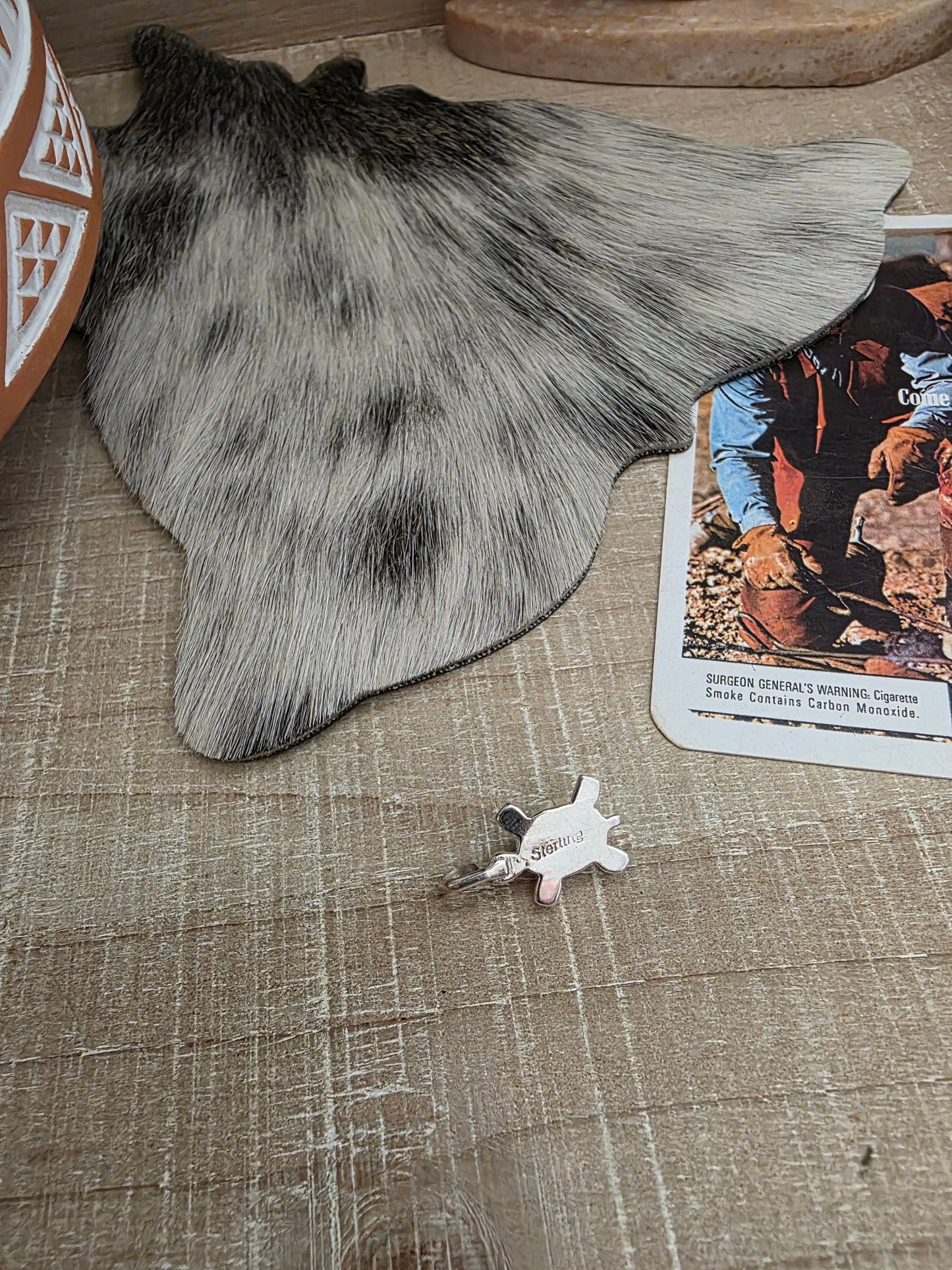 THERESA KINSEL TURQUOISE TURTLE PENDANT