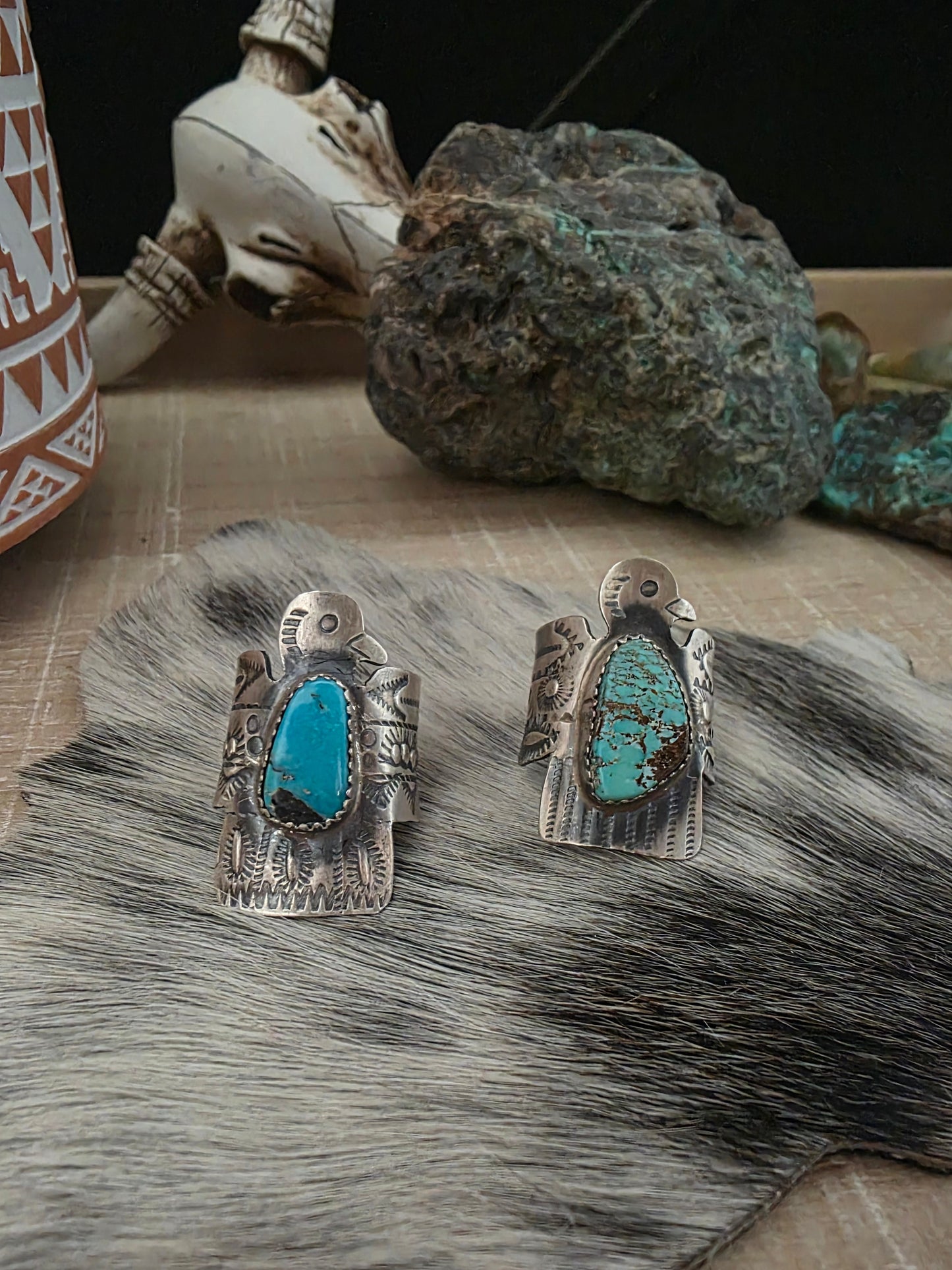 GABRIELLA YAZZIE TURQUOISE THUNDERBIRD RING