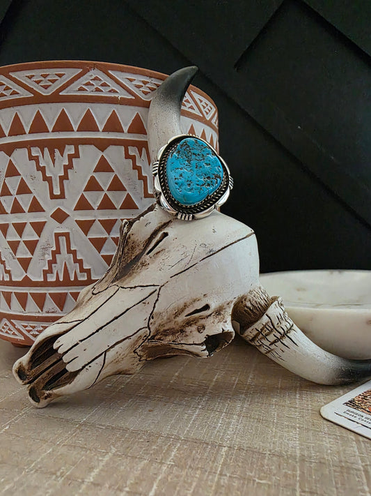 JUNIOR BEGAY KINGMAN TURQUOISE RING