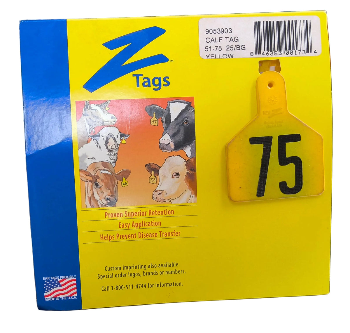 Z-TAGS THE ORIGINAL "NO SNAG" EAR TAG