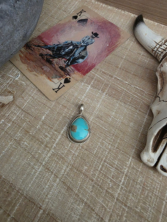 MARCELLA JAMES TURQUOISE PENDANT
