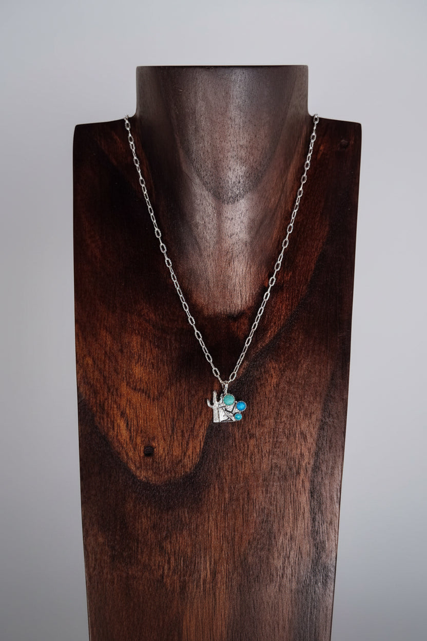 Roadrunner Desert Turquoise Necklace