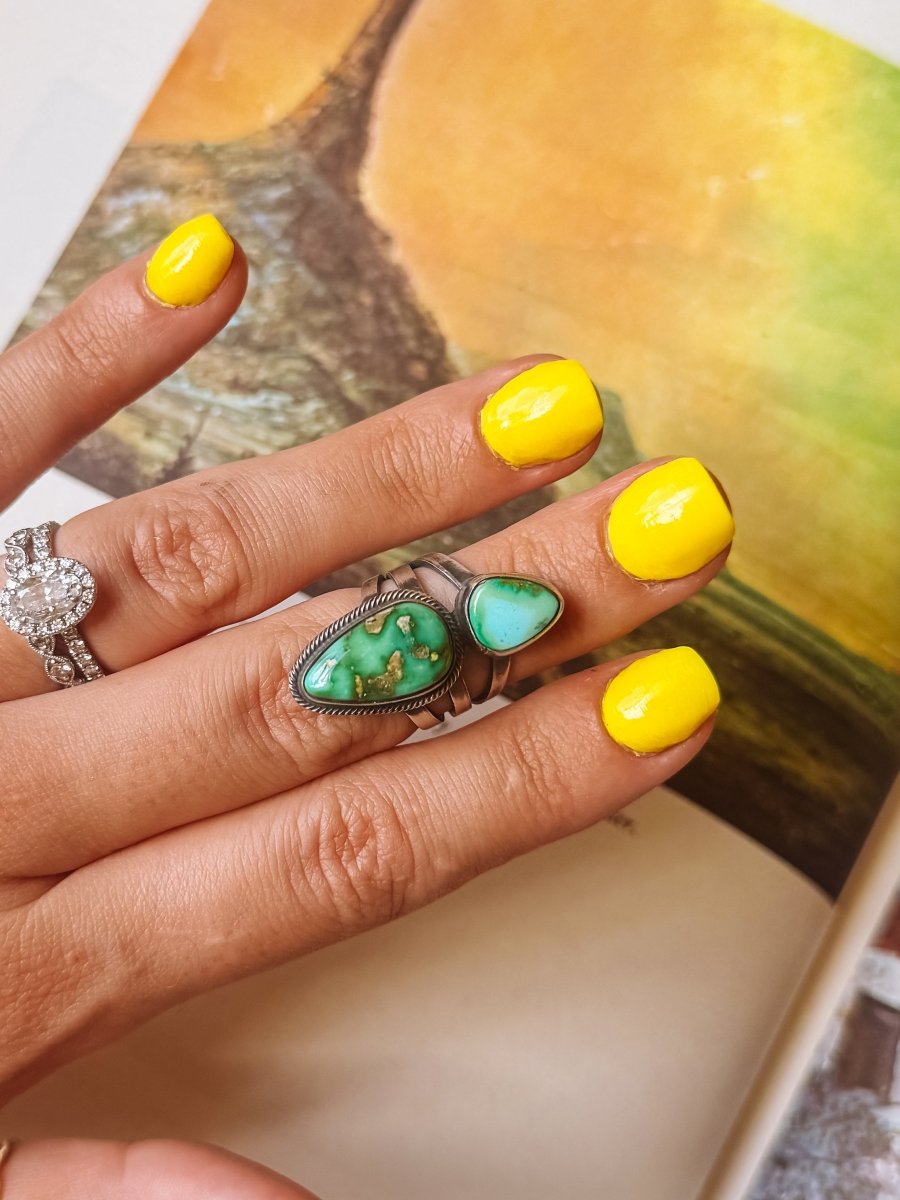 Roanoke Sonoran Gold 2 Stone Ring