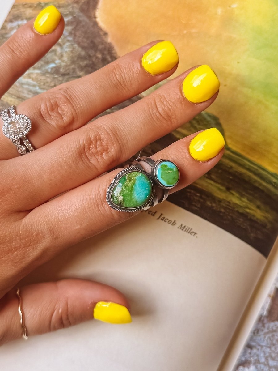 Roanoke Sonoran Gold 2 Stone Ring