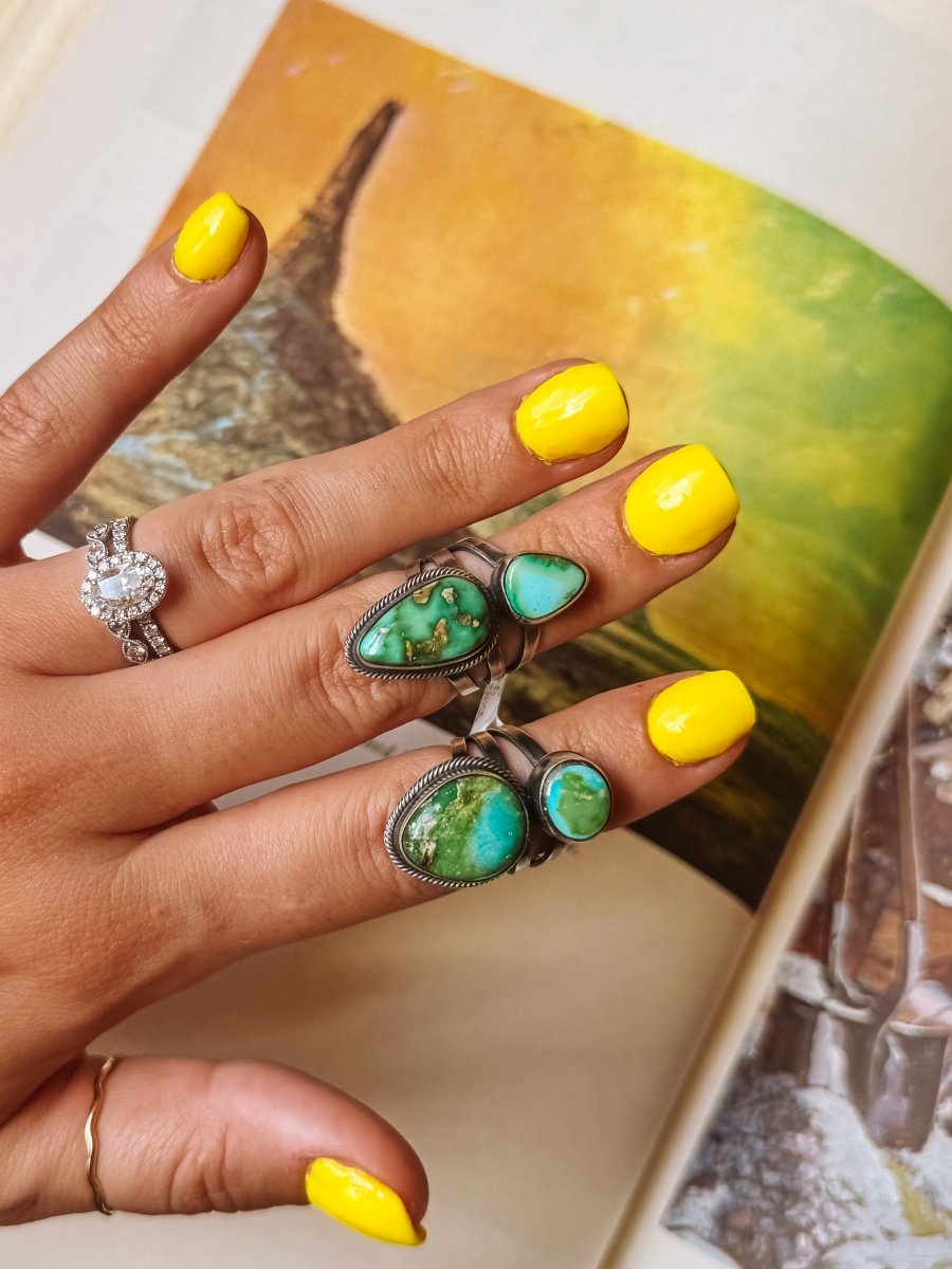 Roanoke Sonoran Gold 2 Stone Ring