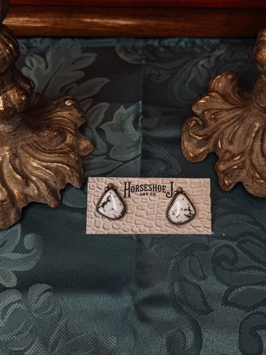 Romney White Buffalo Earrings