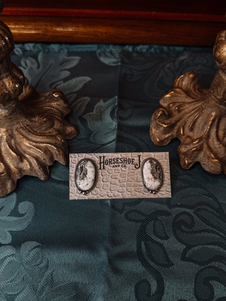 Romney White Buffalo Earrings