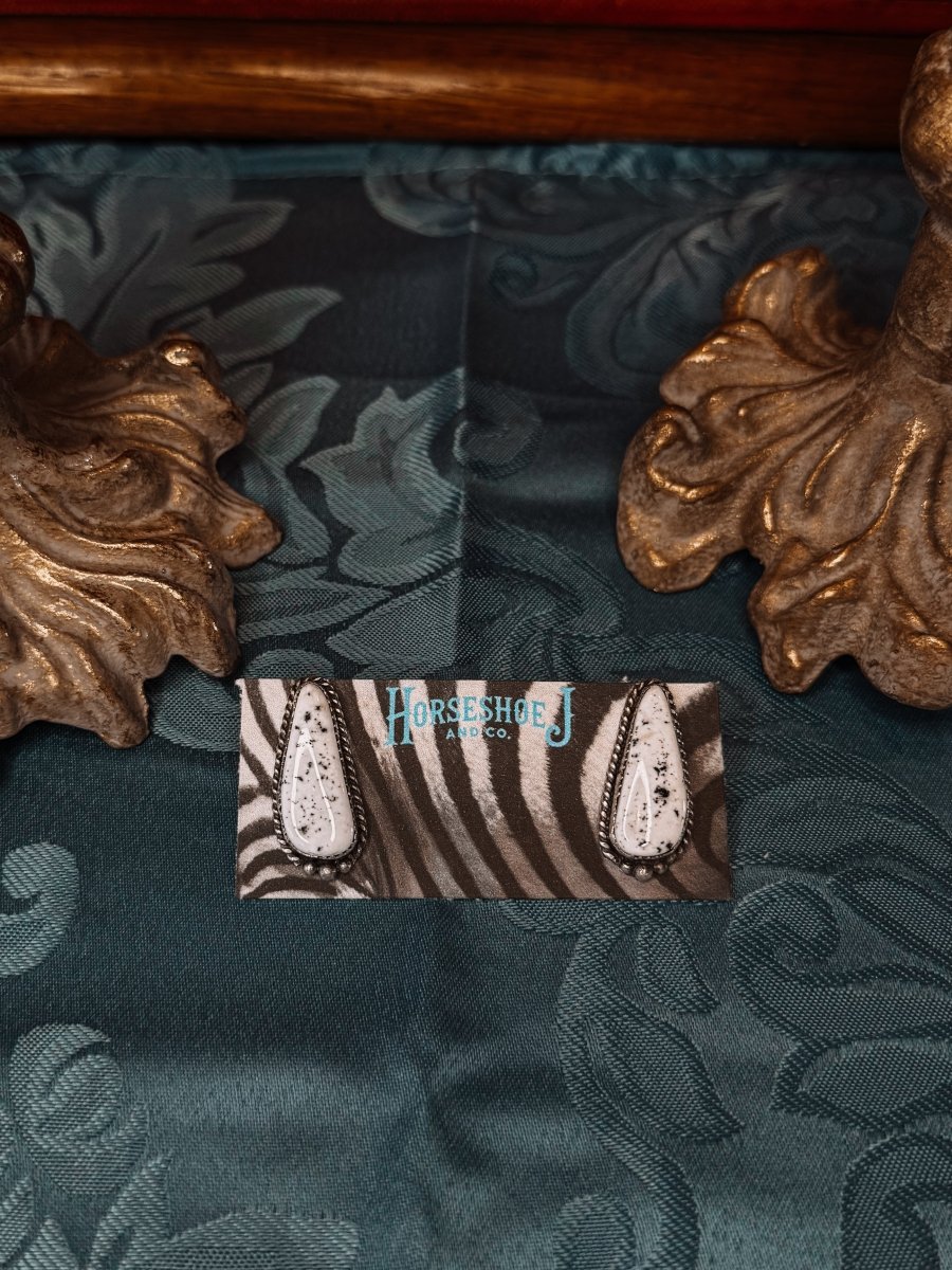 Romney White Buffalo Earrings