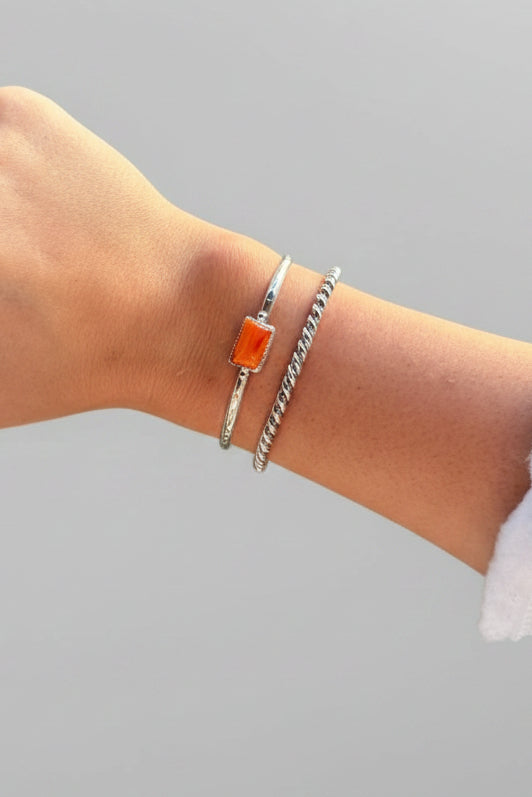 Rossville Silver Twist Cuff