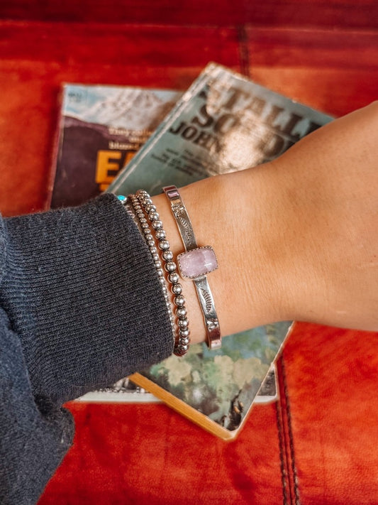 Saddleback Kunzite Bracelet