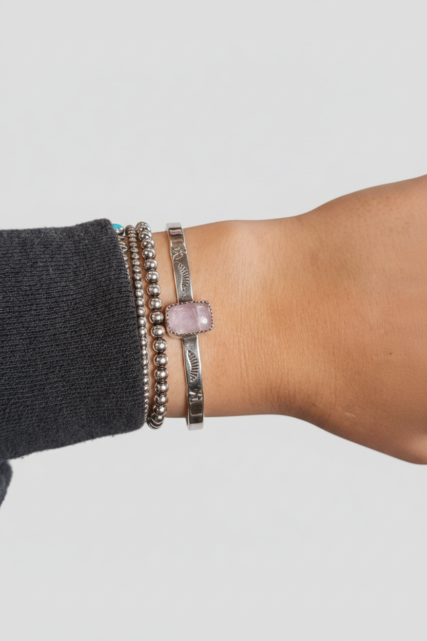 Saddleback Kunzite Bracelet