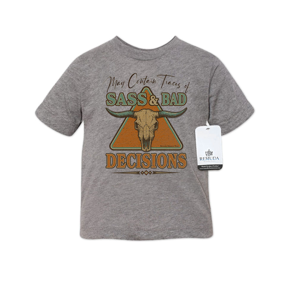 Sass & Bad Decisions - Western Toddler Tee T-Shirt
