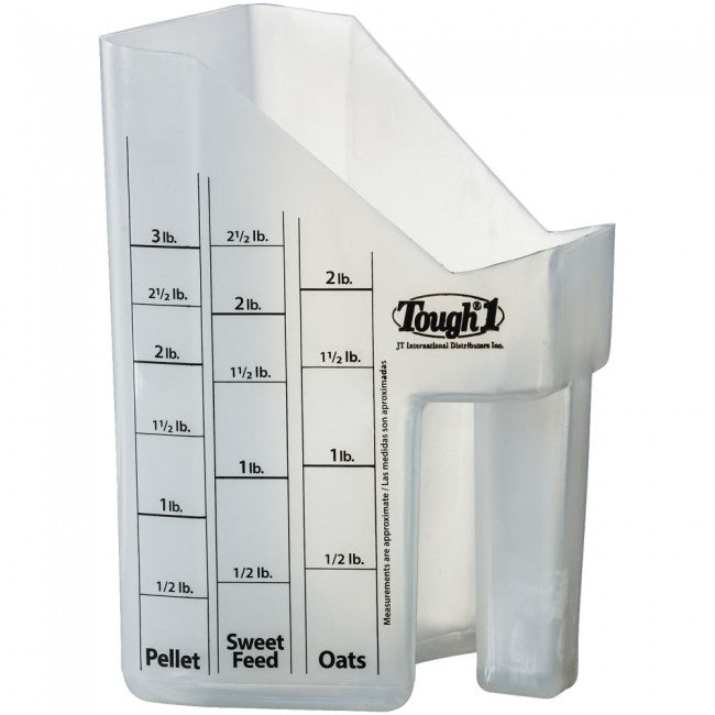 TOUGH1 FEED SCOOP WITH MEASUREMENTS