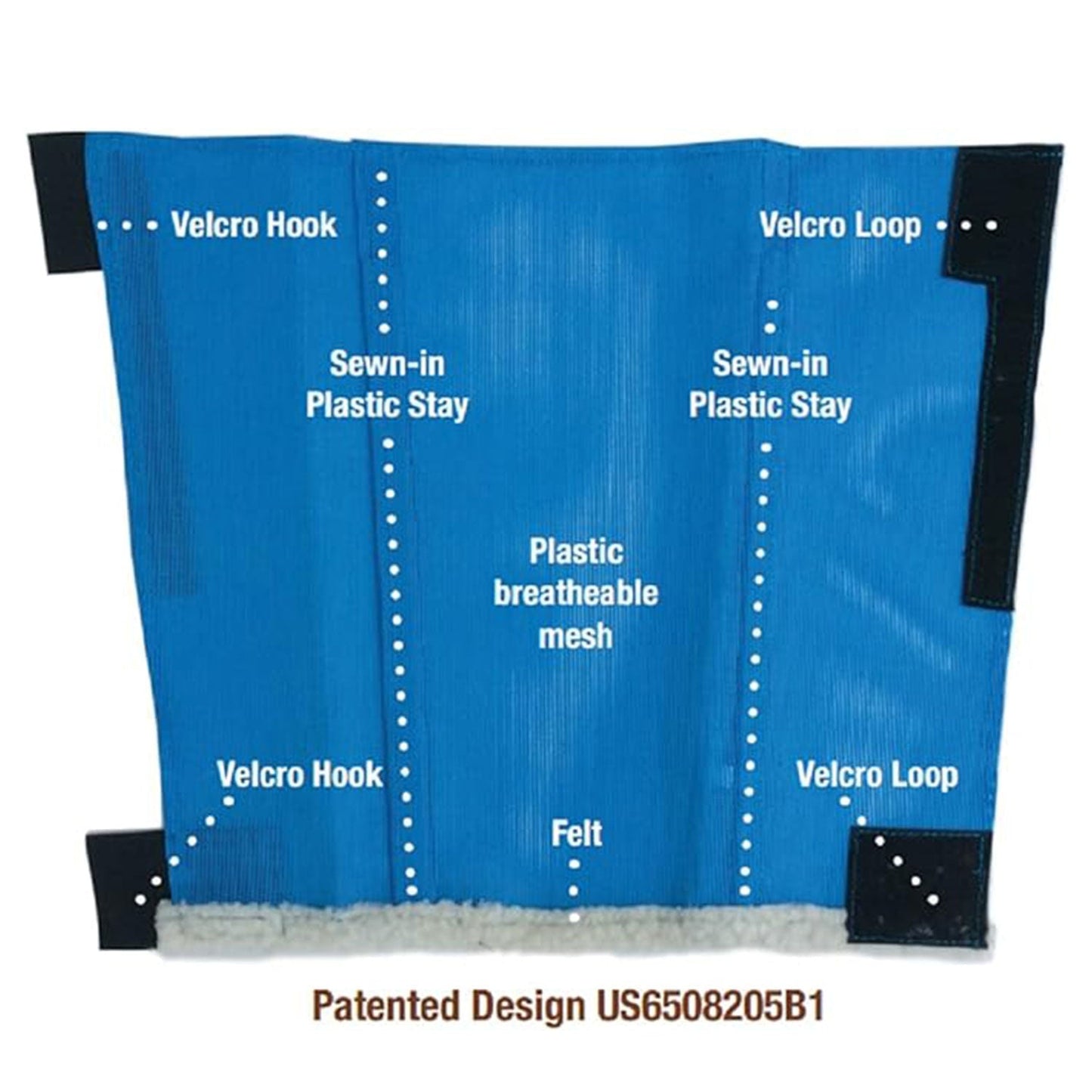 Shoofly Leggins Fine Mesh Fly Boots for Horses, 4 Pack