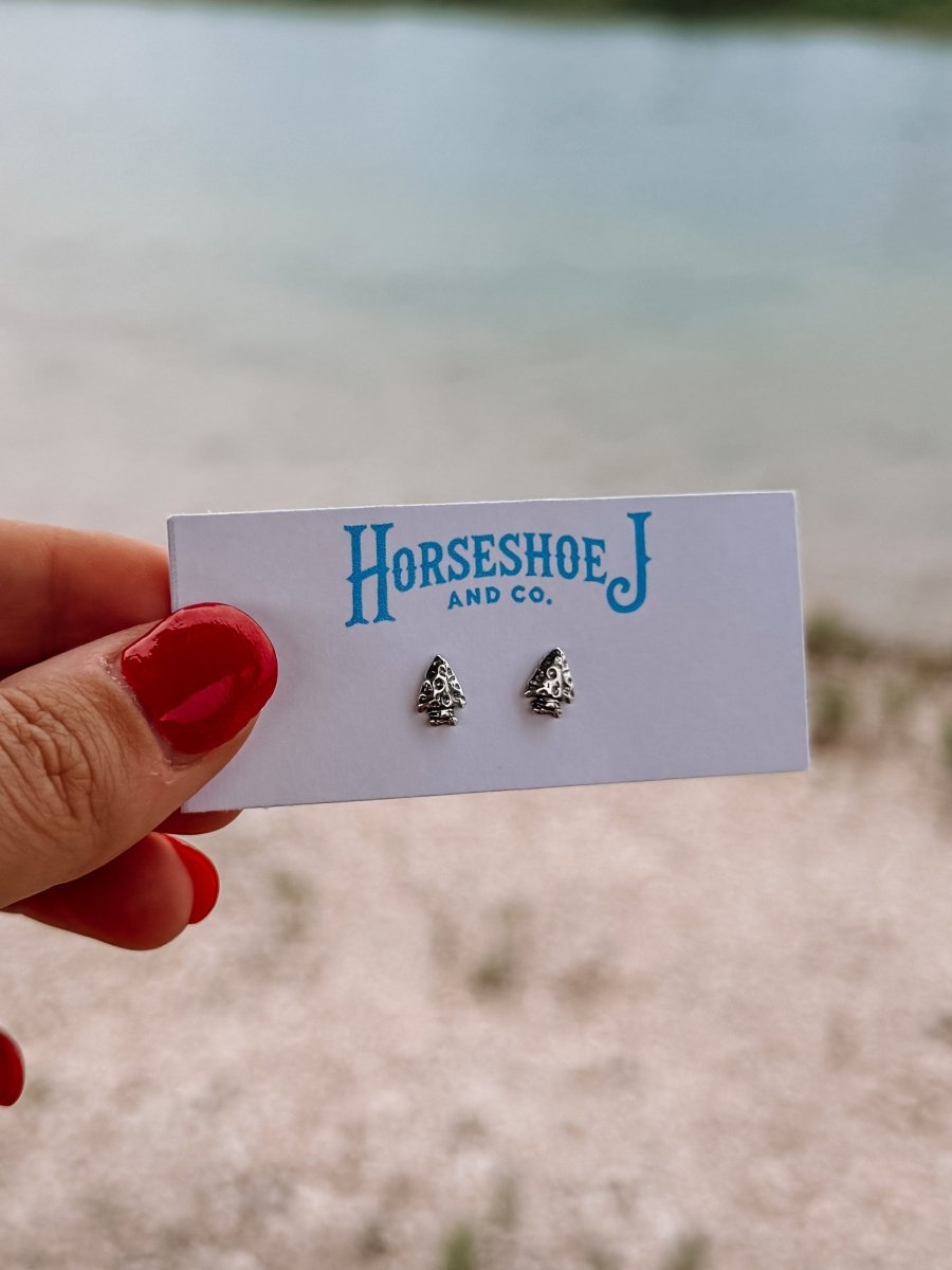 Small Arrowhead Stud Earrings