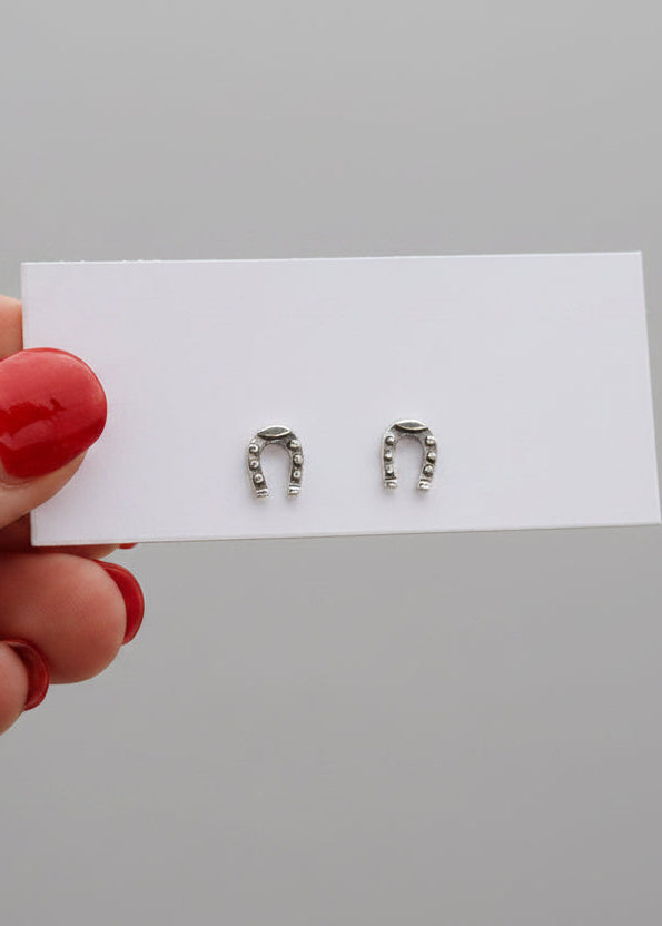 Small Horseshoe Stud Earrings