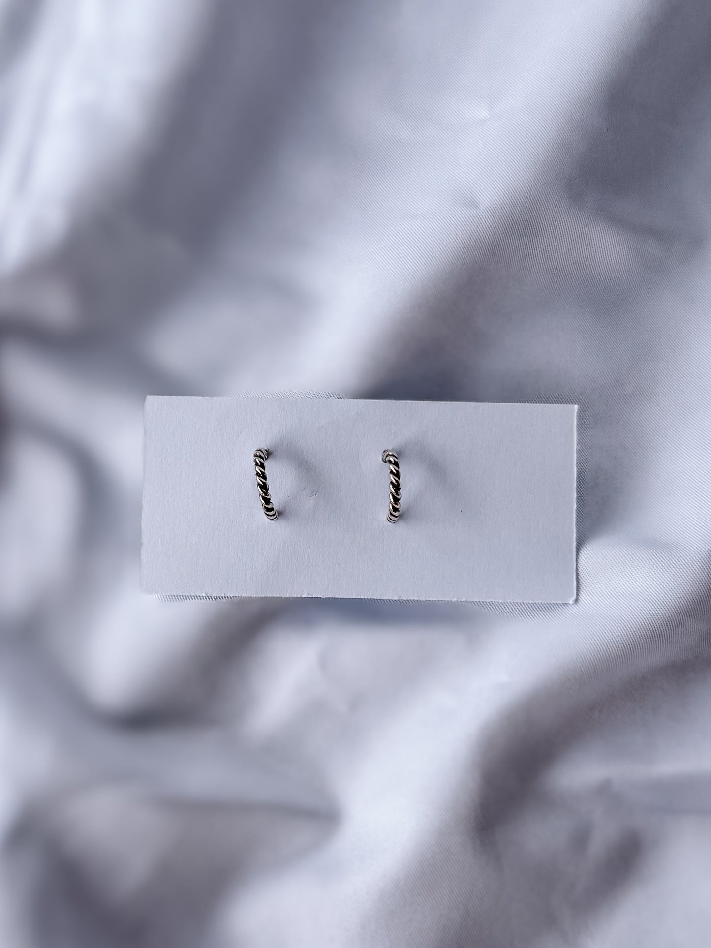 Small Rope Hoop Earrings