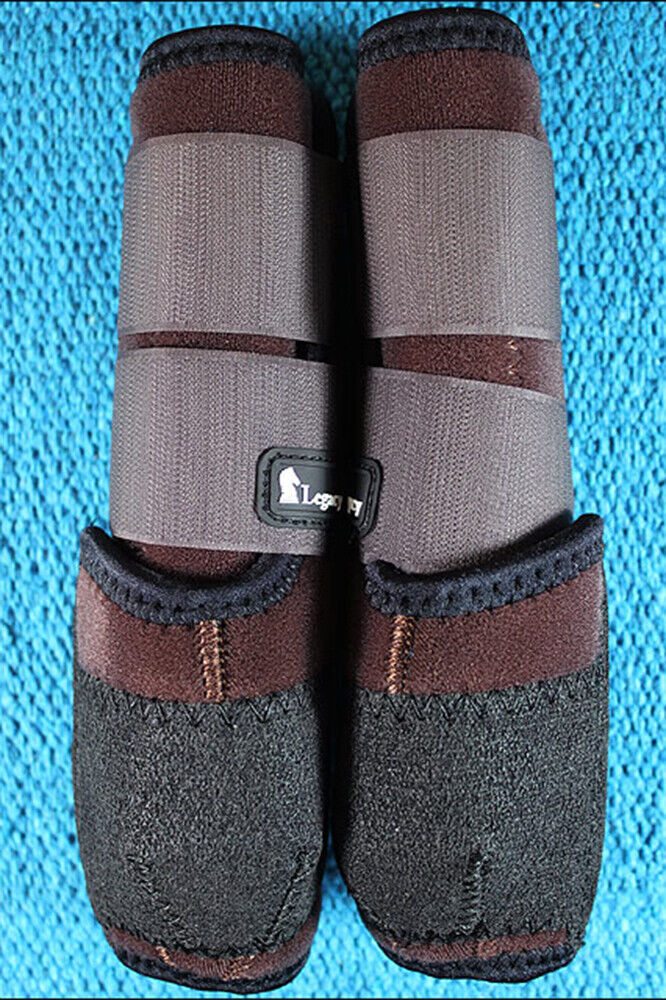 Chocolate Classic Equine Legacy System Horse Hind Sport Boot Pair