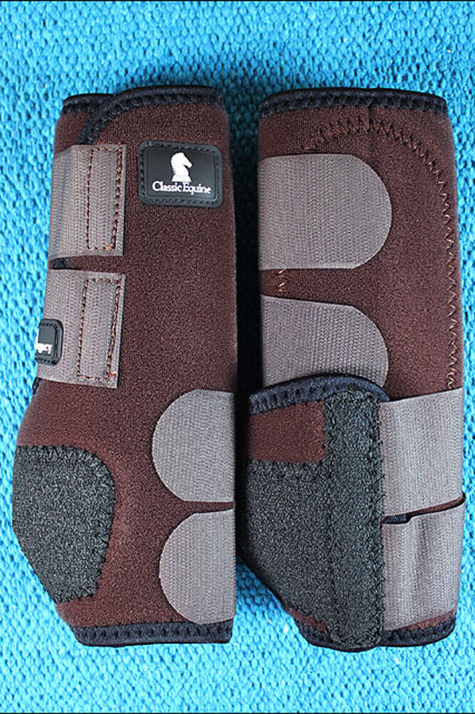 Chocolate Classic Equine Legacy System Horse Hind Sport Boot Pair