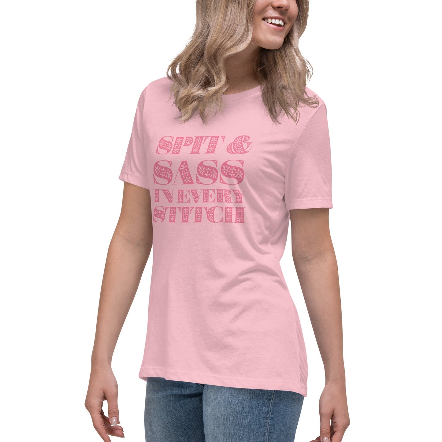 Spit and Sass Floral Design Tee