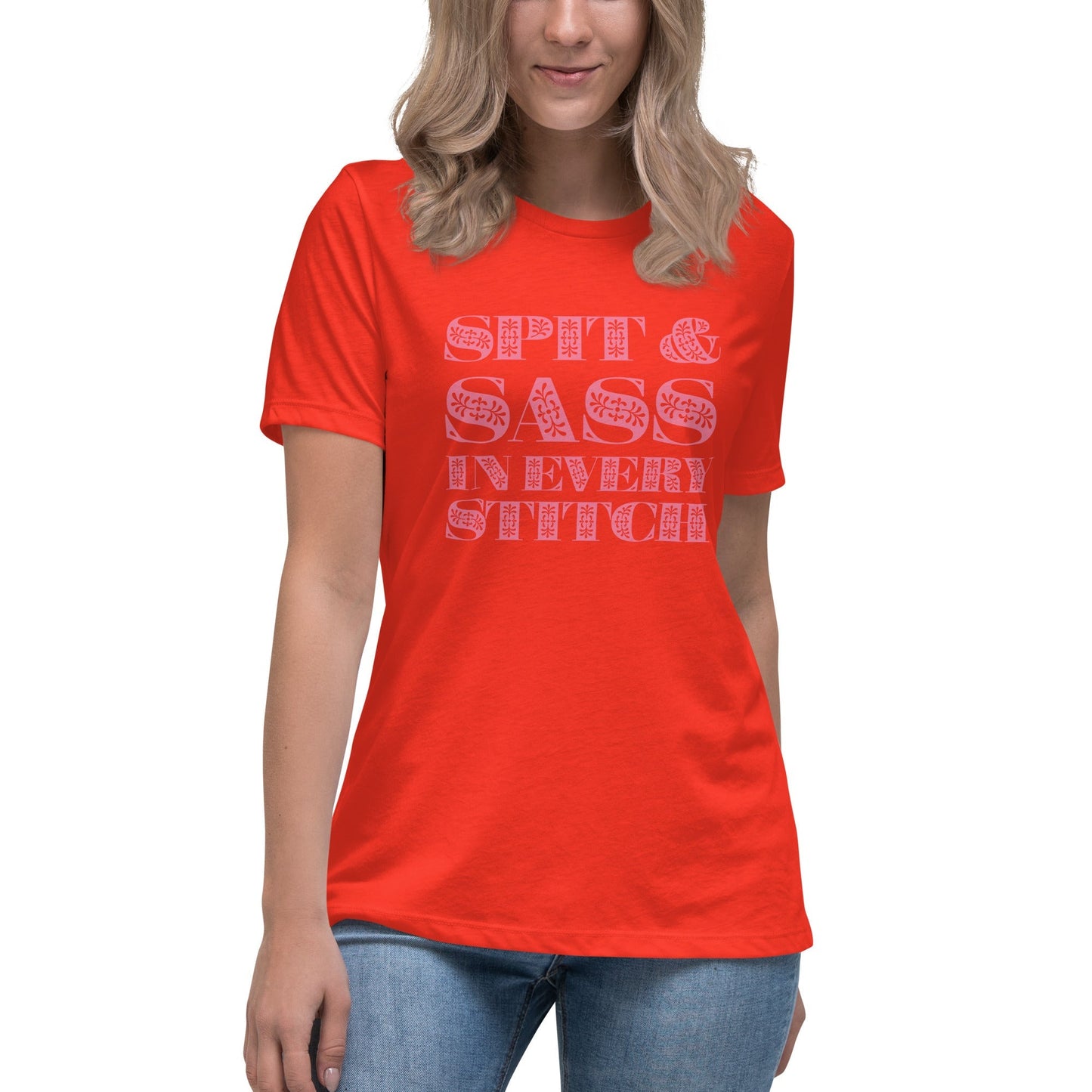 Spit and Sass Floral Design Tee