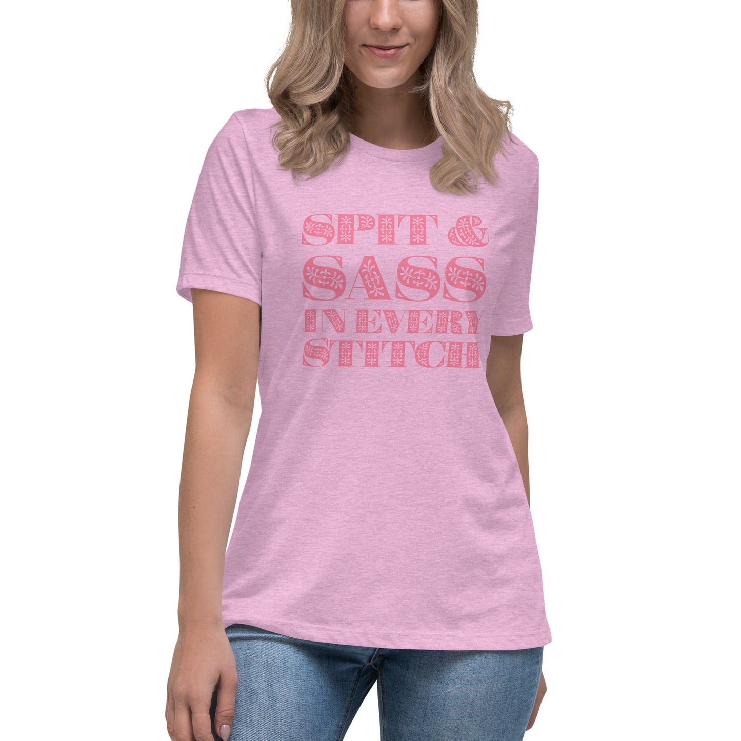 Spit and Sass Floral Design Tee
