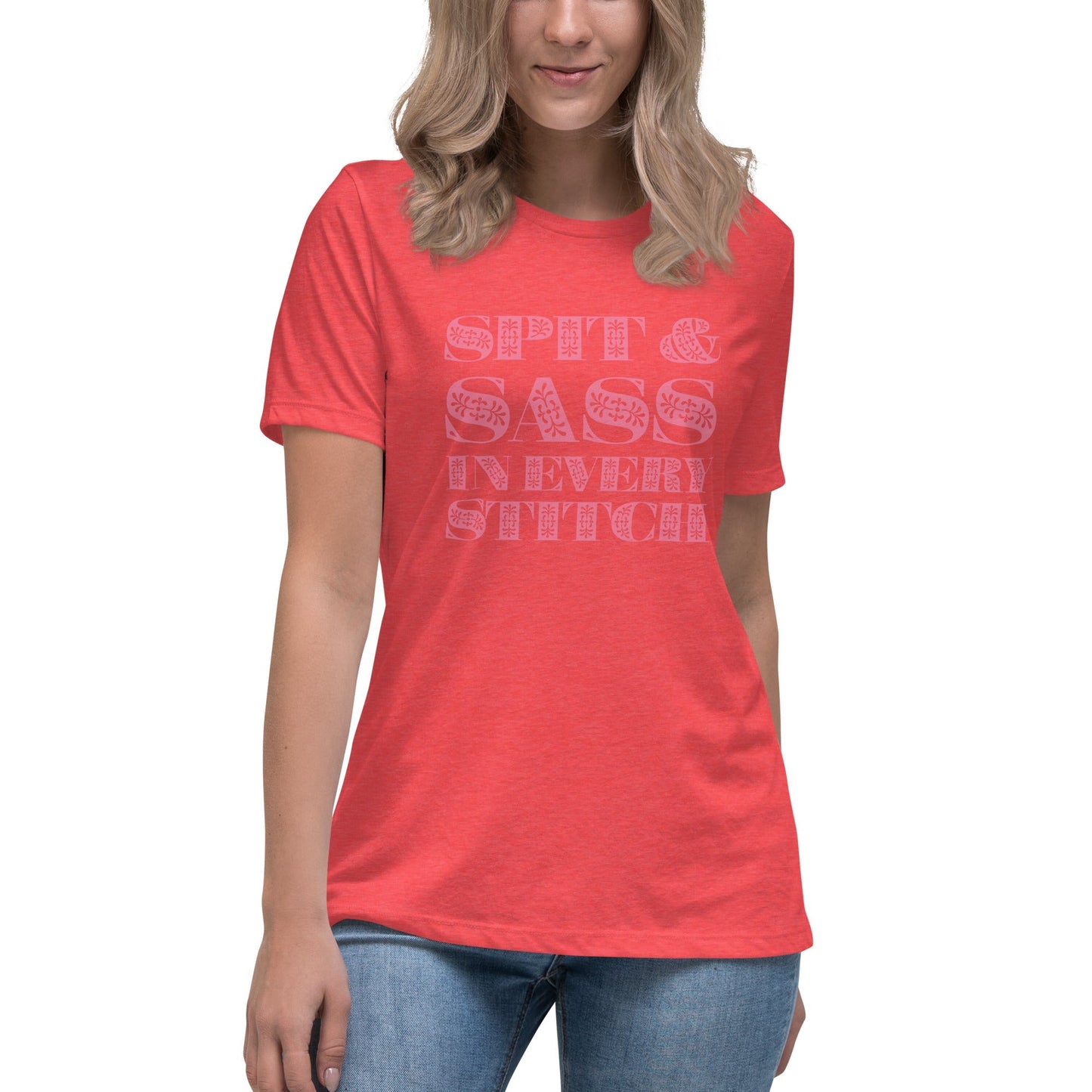 Spit and Sass Floral Design Tee