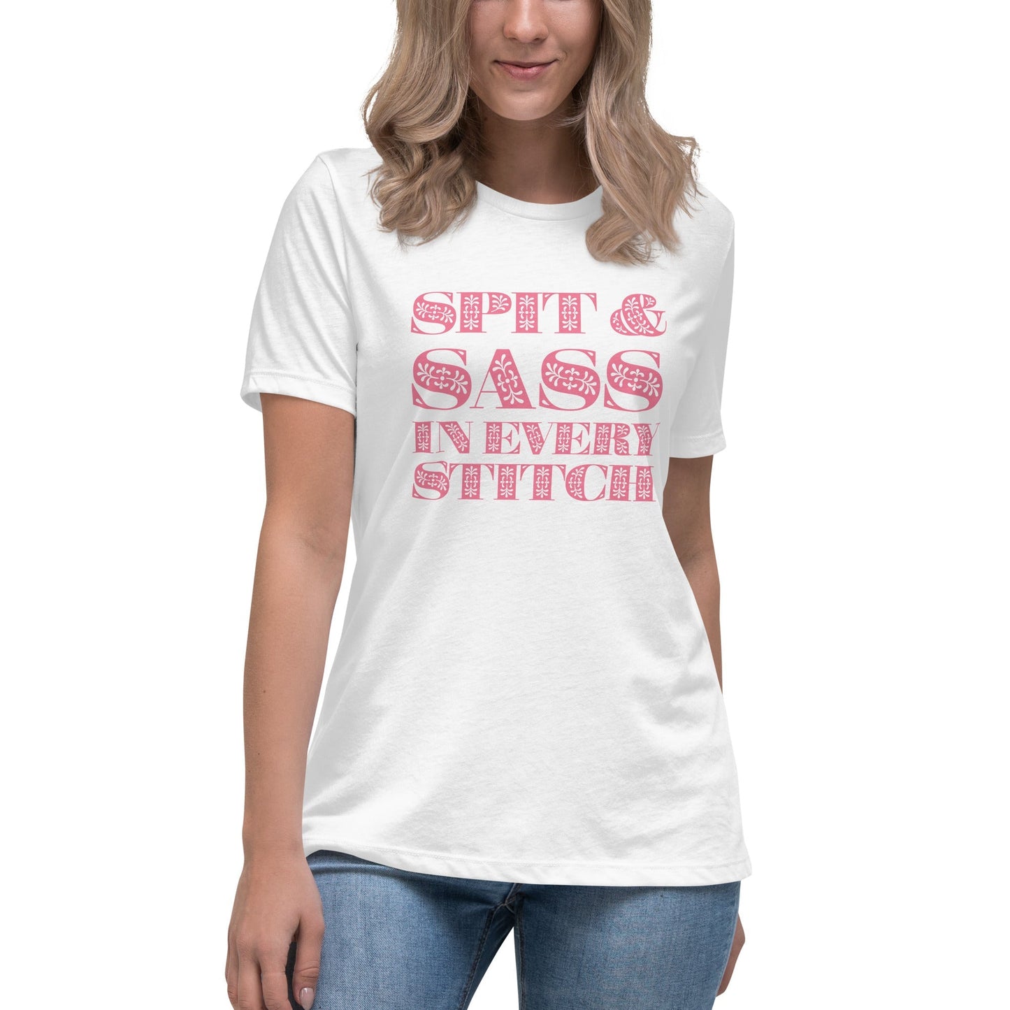 Spit and Sass Floral Design Tee