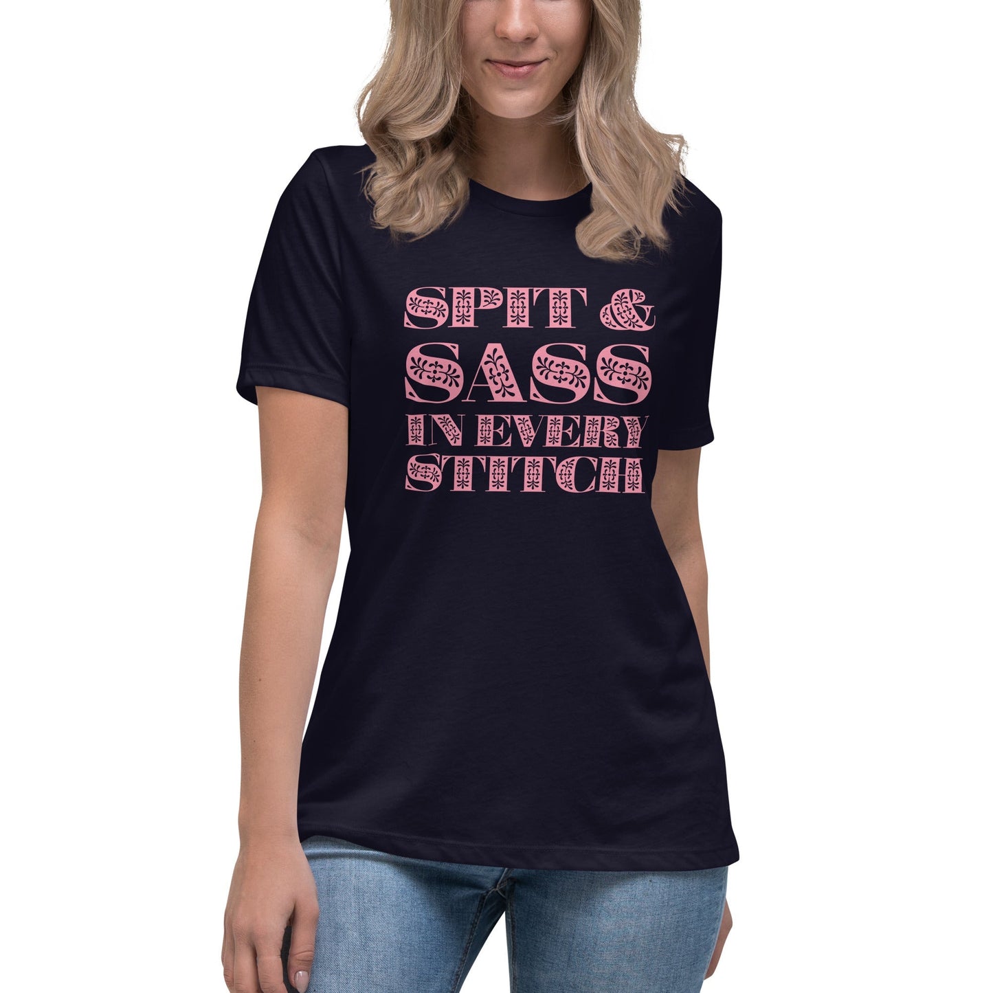 Spit and Sass Floral Design Tee