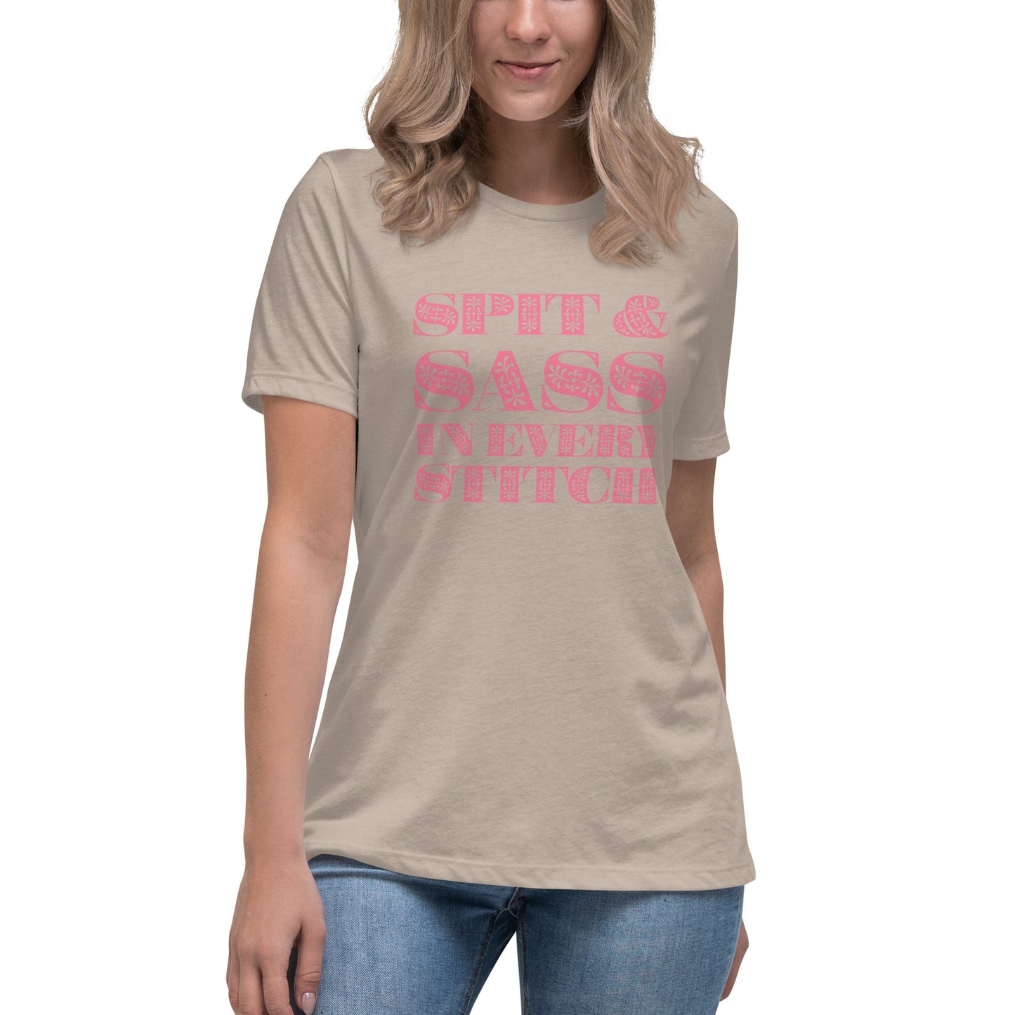 Spit and Sass Floral Design Tee