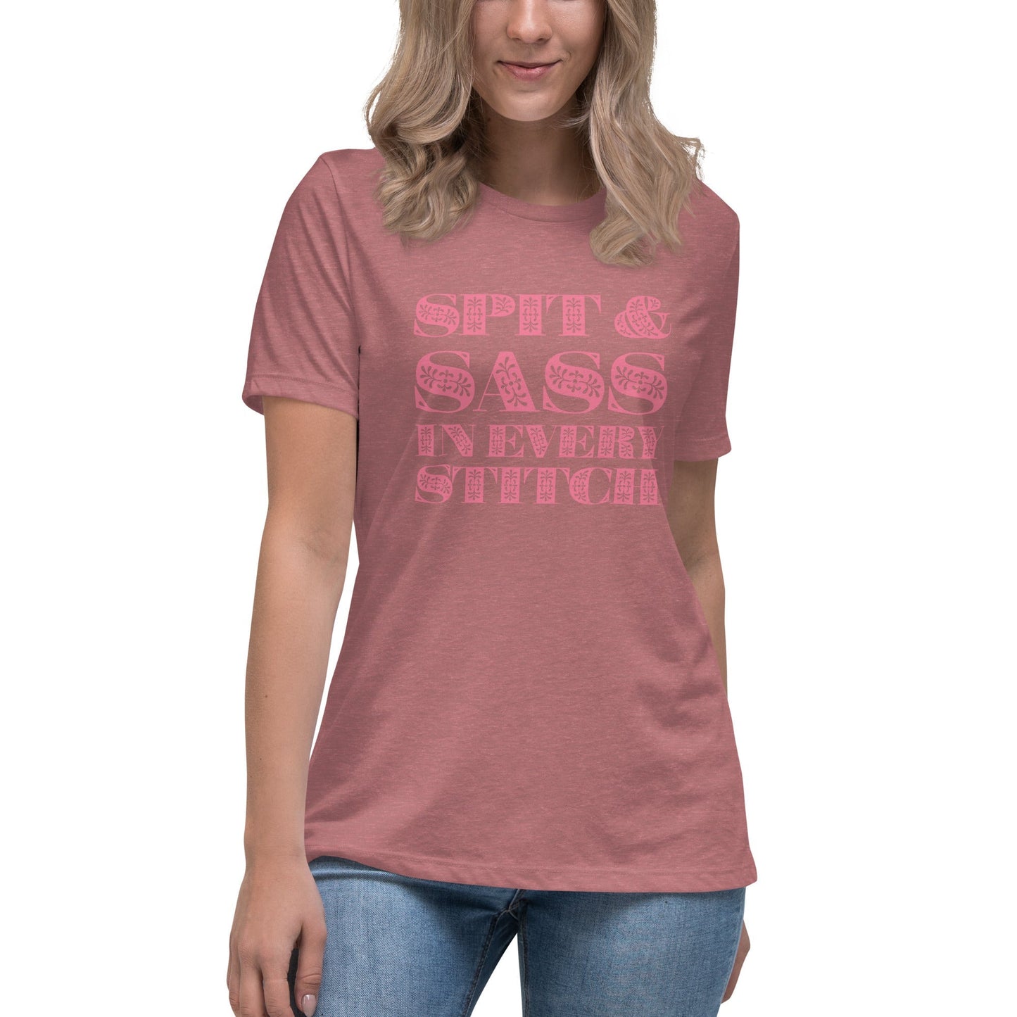 Spit and Sass Floral Design Tee