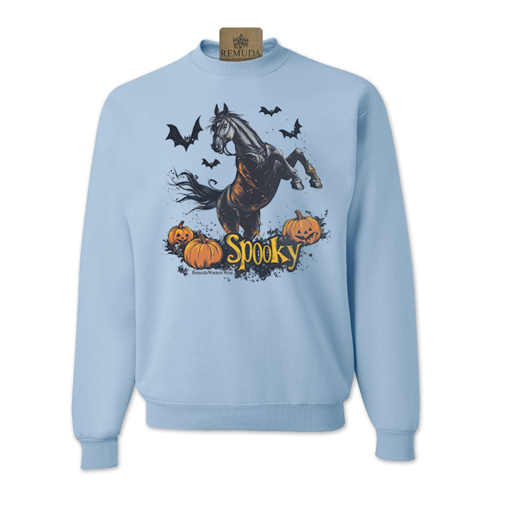 SPOOKY Western Horse Adult Unisex Halloween Sweatshirt