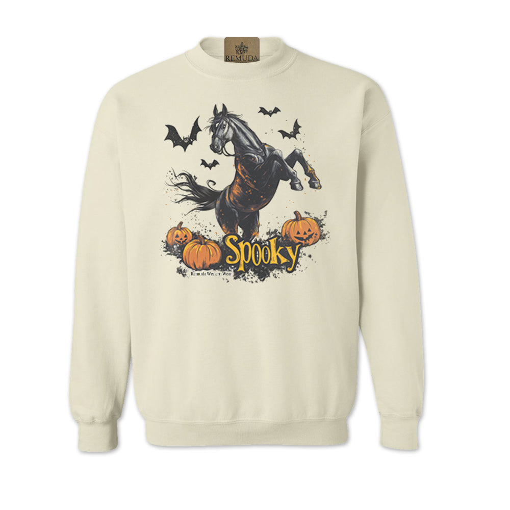 SPOOKY Western Horse Adult Unisex Halloween Sweatshirt