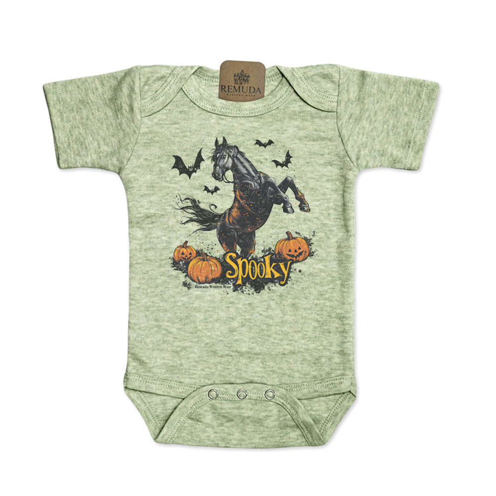 SPOOKY Horse Infant Western One Piece Halloween Romper
