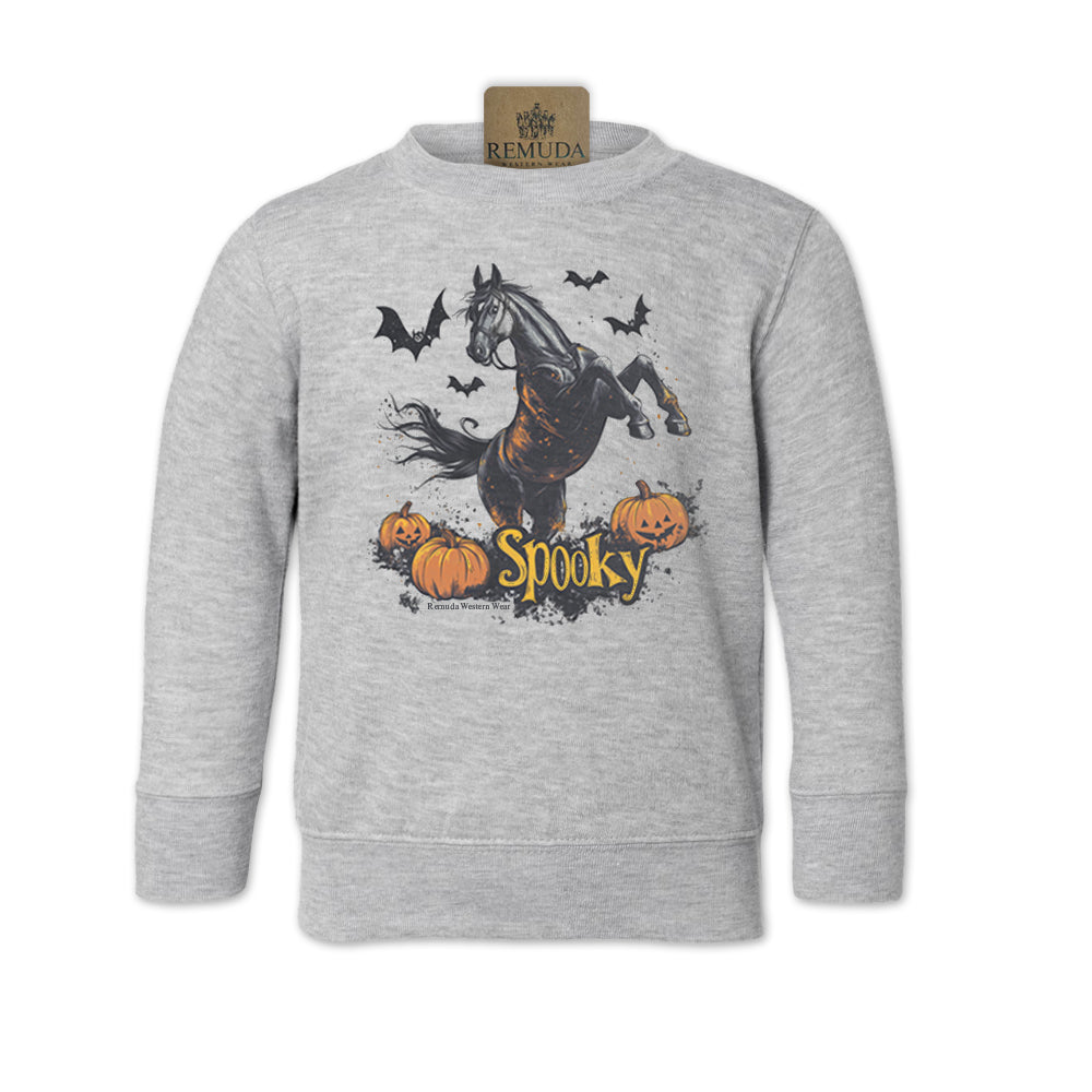 SPOOKY Western Horse Toddler Halloween Sweatshirt