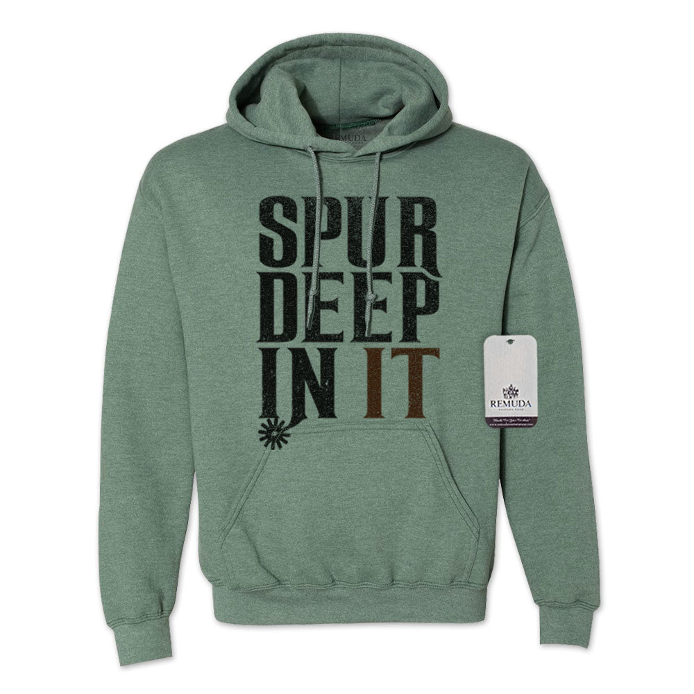 Spur Deep In It - Adult Unisex Western Hoodie