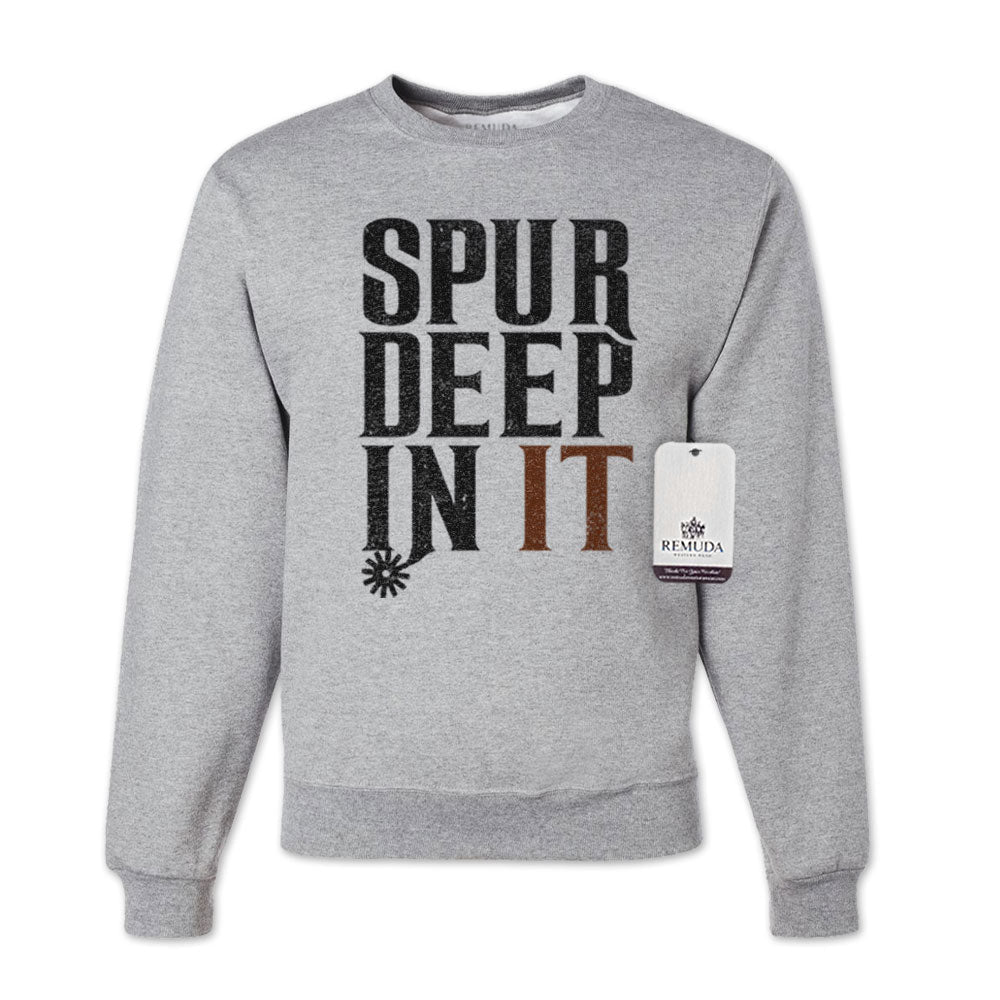 Spur Deep In It - Adult Unisex Western Sweatshirt