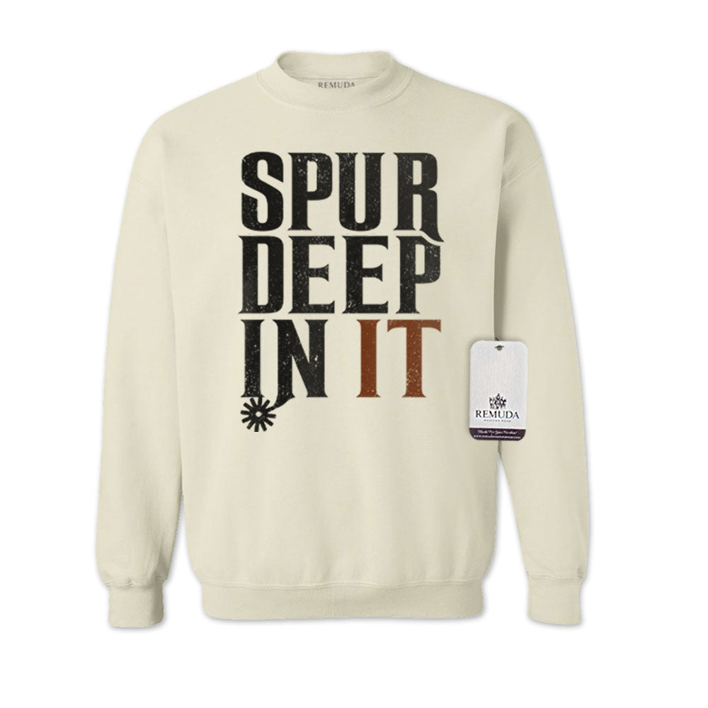 Spur Deep In It - Adult Unisex Western Sweatshirt