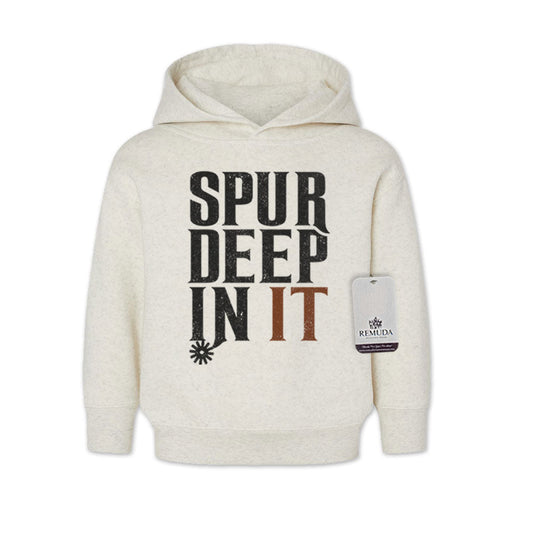 Spur Deep In It - Toddler Western Pullover Hoodie