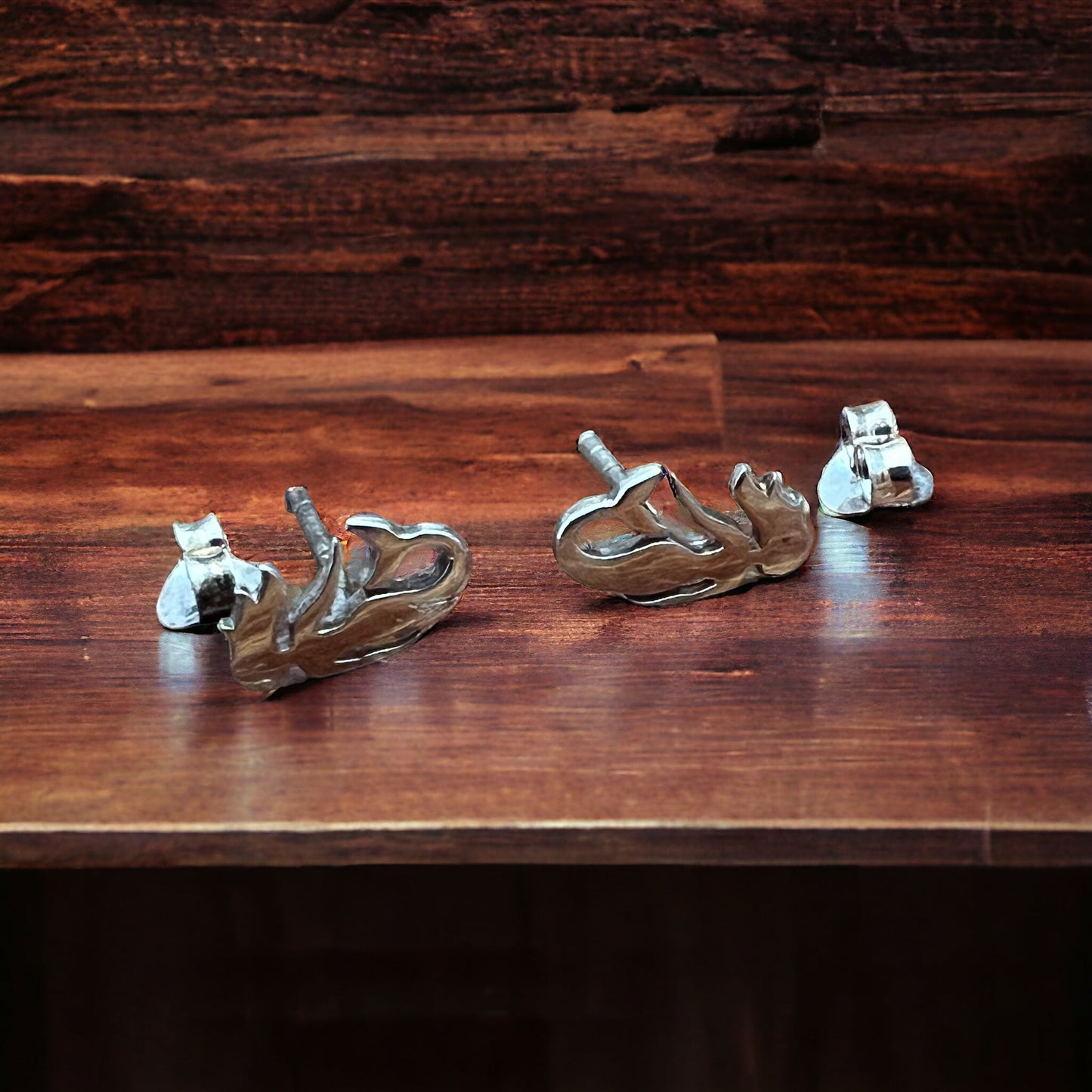 Sterling Silver Mermaid Post Earrings — Whimsical Coastal Western Charm