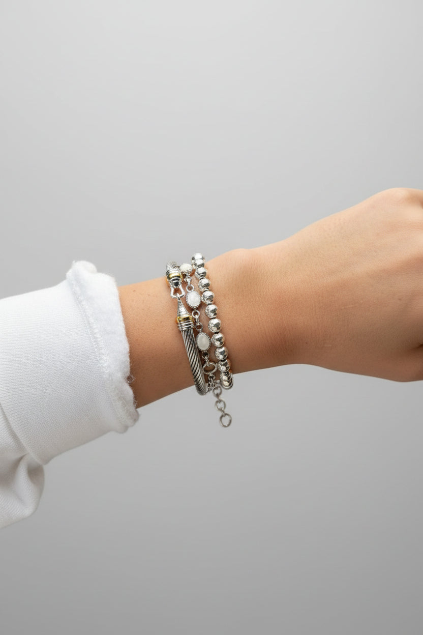 Sterling Silver Stretch Bracelets