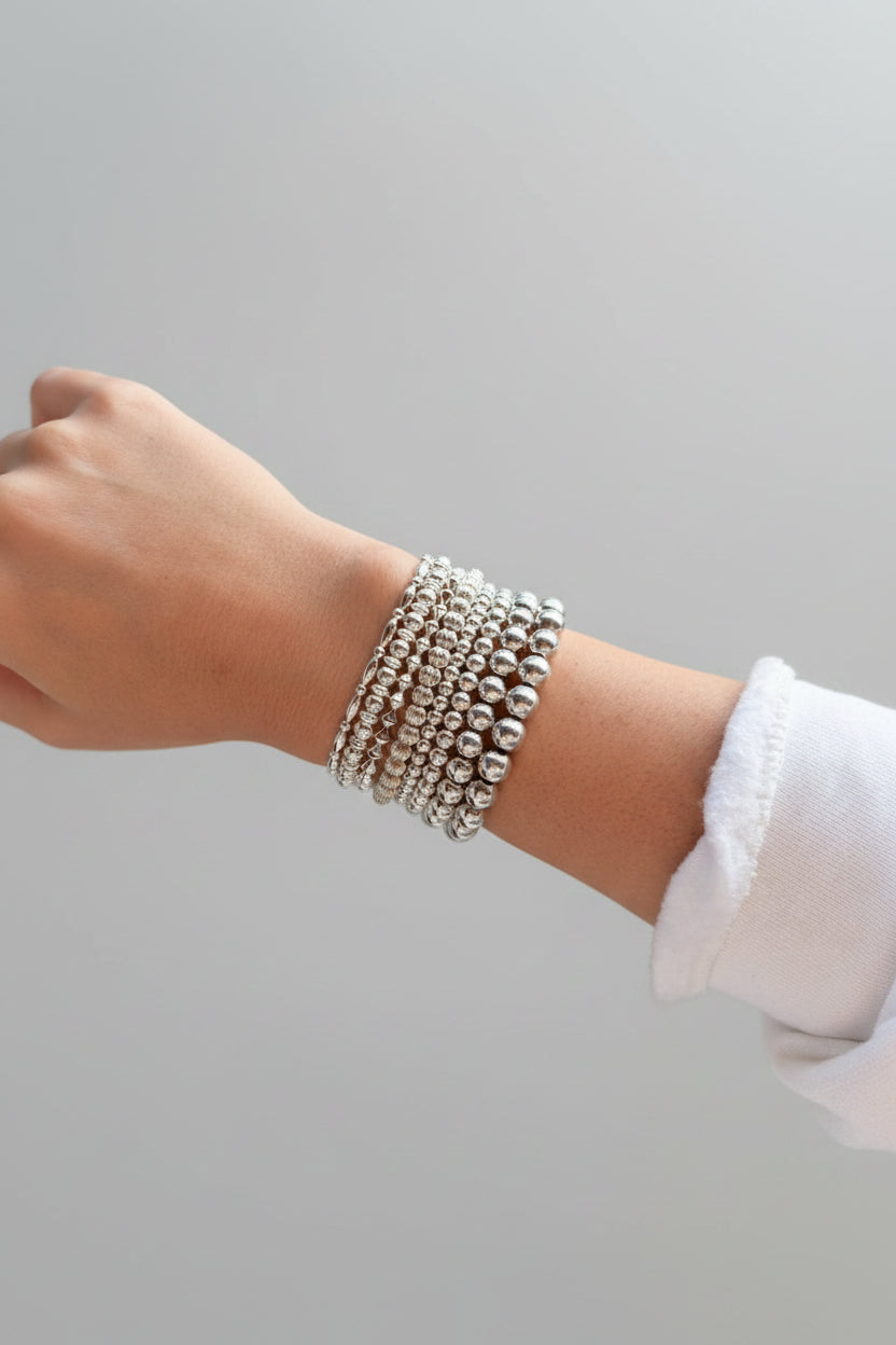 Sterling Silver Stretch Bracelets