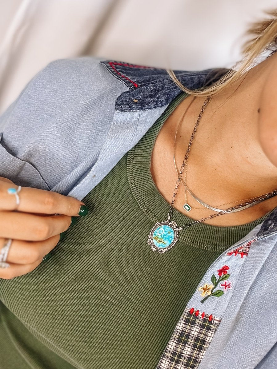Sundown Sonoran Gold Turquoise Necklace