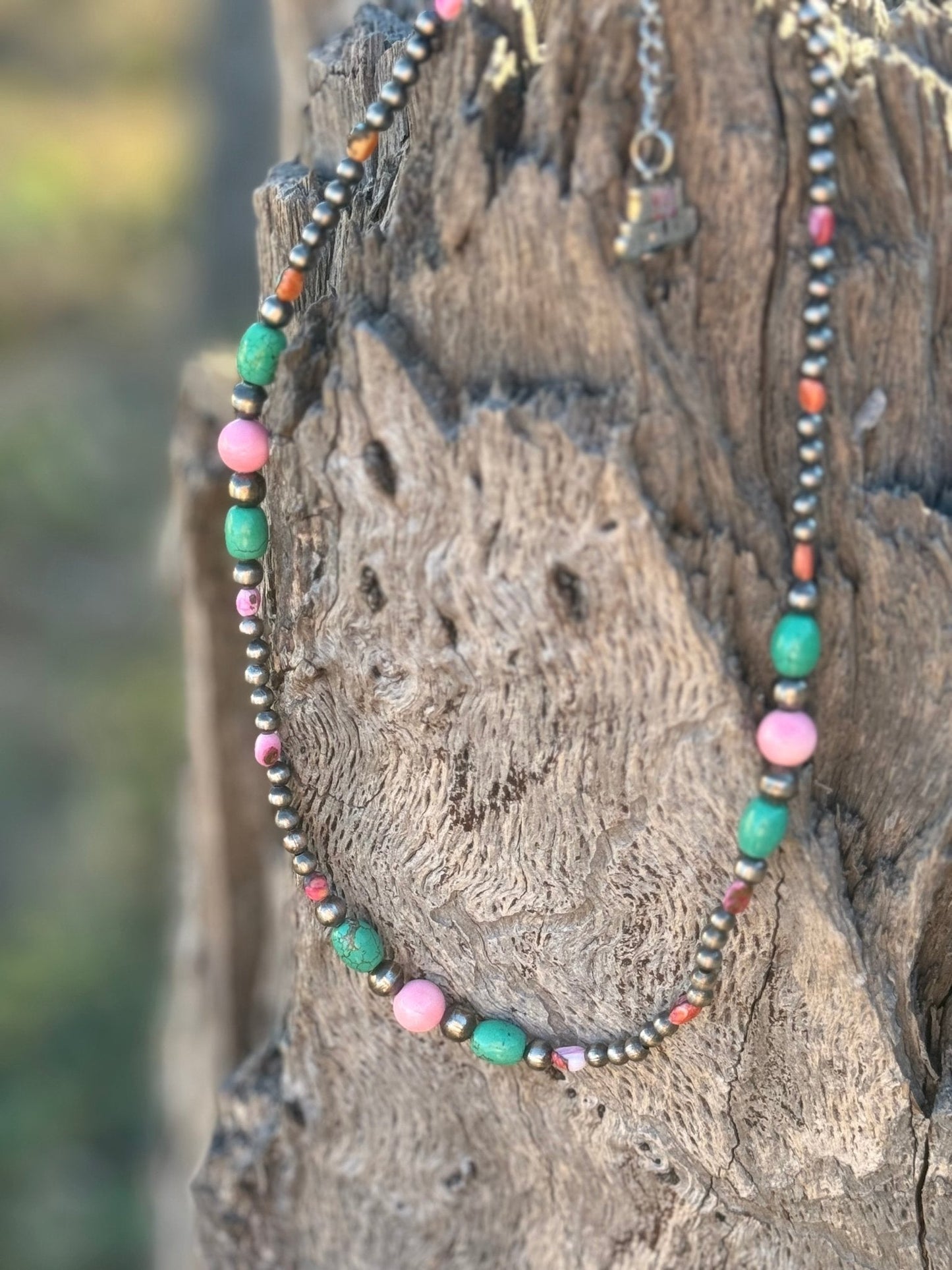 Sterling Silver Sweet Serenity Beaded Necklace