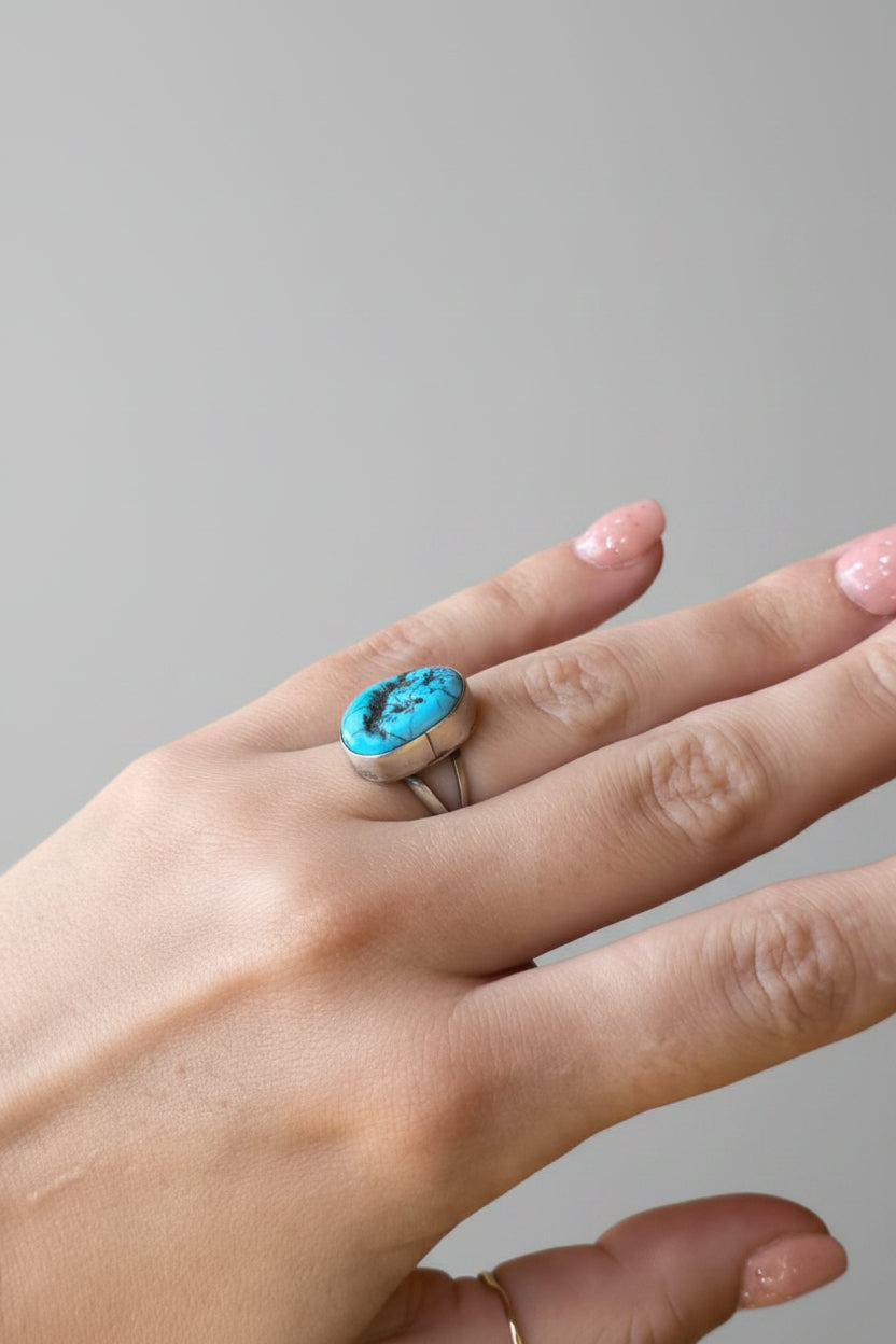Talco Turquoise Nugget Ring