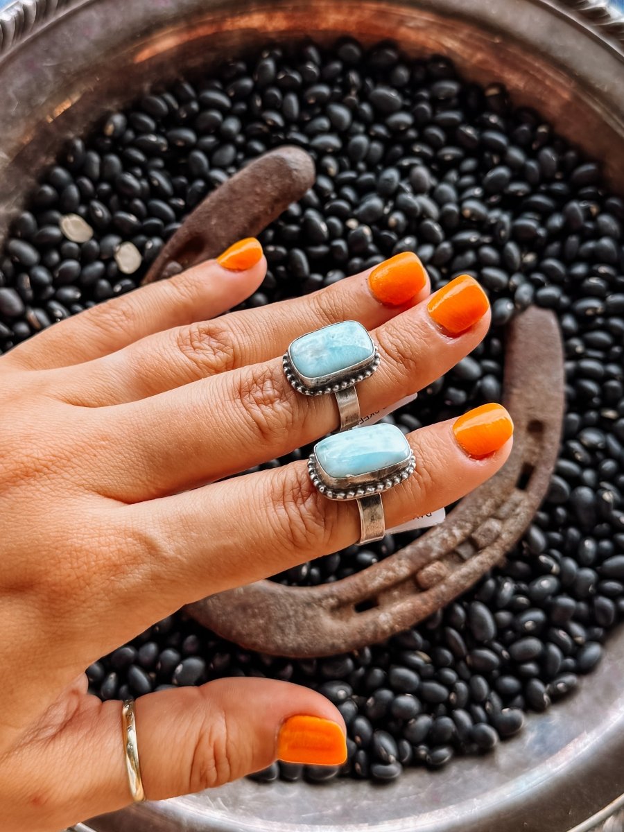 Tallow Larimar Ring