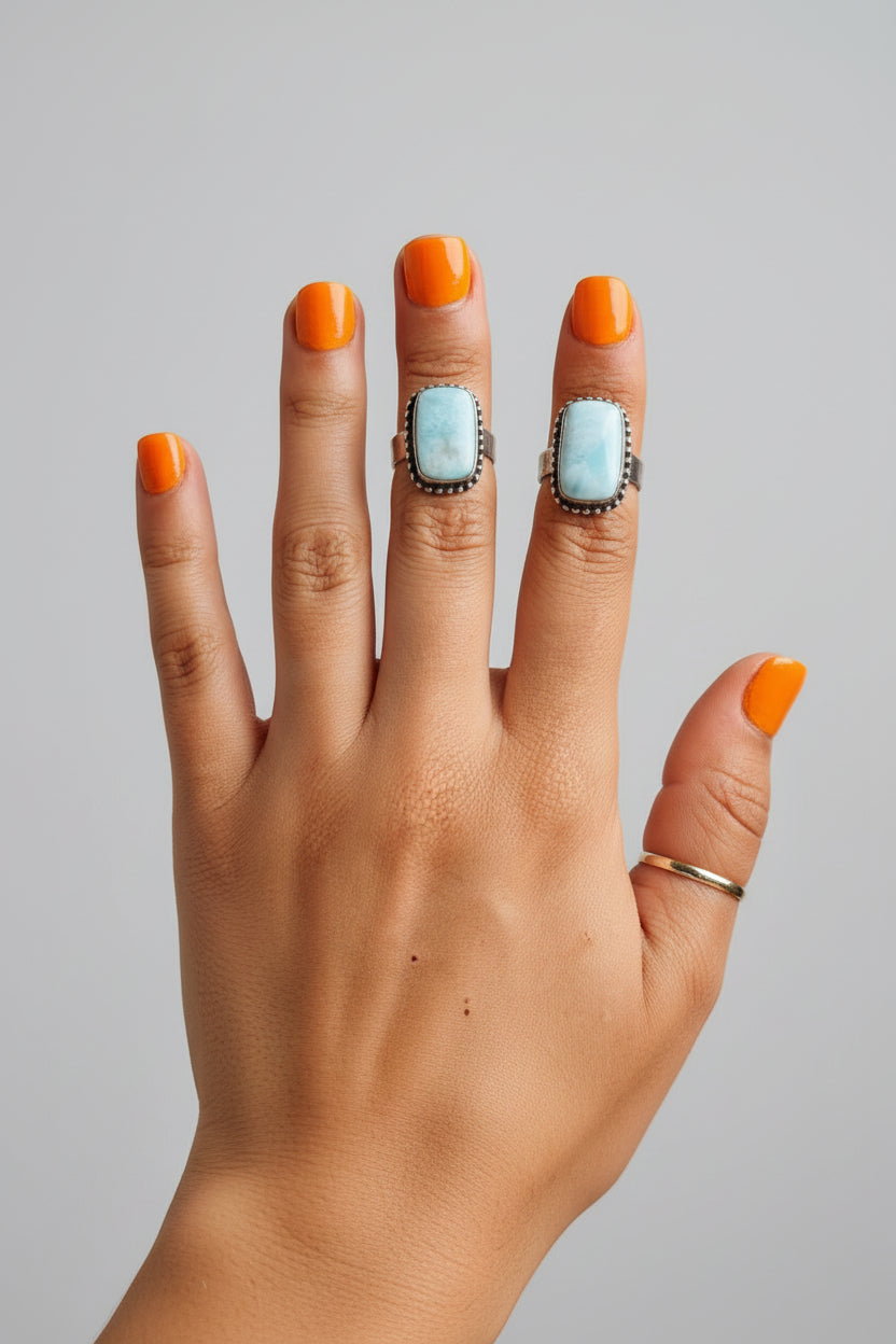 Tallow Larimar Ring